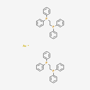molecular formula C52H48AuP4+ B1209209 (Au(Dppe)2)Cl CAS No. 47895-18-1