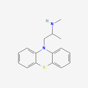 molecular formula C16H18N2S B1209213 N-Methyl-1-(10H-phenothiazin-10-yl)propan-2-amine CAS No. 37707-23-6