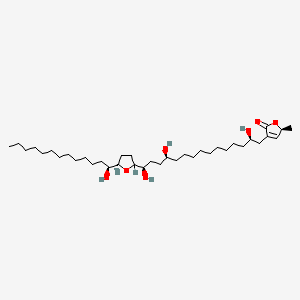 (2S)-2-methyl-4-[(2R,12S,15R)-2,12,15-trihydroxy-15-[(5R)-5-[(1S)-1-hydroxytridecyl]oxolan-2-yl]pentadecyl]-2H-furan-5-one