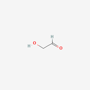 molecular formula C2H4O2 B1209225 Glycolaldehyde CAS No. 141-46-8