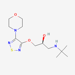 molecular formula C13H24N4O3S B1209231 Timolol CAS No. 26839-75-8