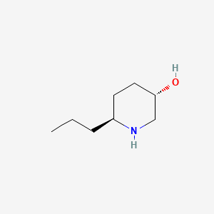 molecular formula C8H17NO B1209237 伪康尼氢林 CAS No. 140-55-6