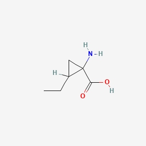 molecular formula C6H11NO2 B1209238 1-Amino-2-ethylcyclopropanecarboxylic acid CAS No. 80483-77-8