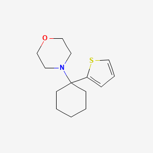 molecular formula C14H21NOS B1209248 4-(1-Thiophen-2-ylcyclohexyl)morpholine CAS No. 21602-66-4