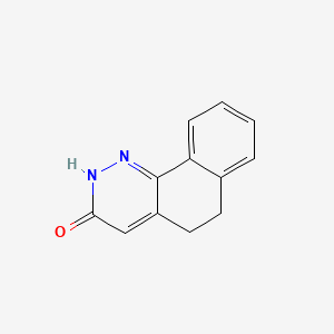 molecular formula C12H10N2O B1209250 苯并(h)喹喔啉-3(2H)-酮，5,6-二氢- CAS No. 25823-49-8