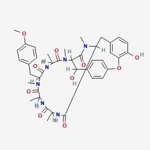 molecular formula C40H48N6O10 B1209253 Bouvardin CAS No. 64755-14-2