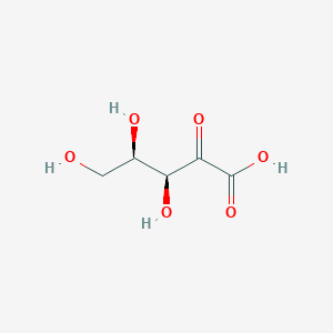 molecular formula C5H8O6 B1209254 (3S,4R)-3,4,5-trihydroxy-2-keto-valeric acid 