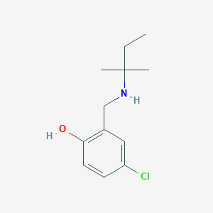 4-Chloro-2-{[(2-methylbutan-2-YL)amino]methyl}phenol