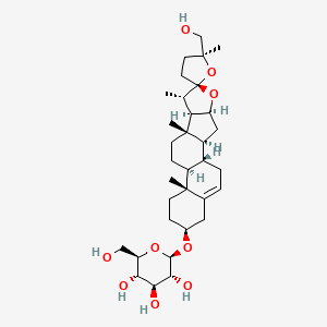 molecular formula C33H52O9 B1209260 nuatigenin 3-beta-D-glucopyranoside 