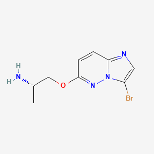 (2S)-1-[(3-Bromoimidazo[1,2-b]pyridazin-6-yl)oxy]propan-2-amine