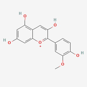 molecular formula C16H13O6+ B1209262 Peonidin 