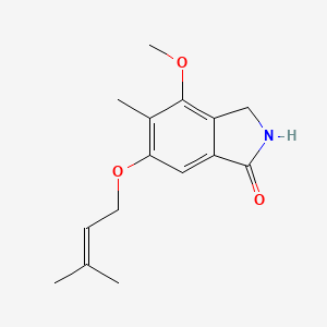 molecular formula C15H19NO3 B1209266 Zinnimidine CAS No. 148717-77-5