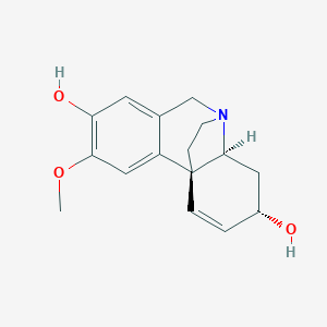 molecular formula C16H19NO3 B1209272 (-)-8-Demethylmaritidine 