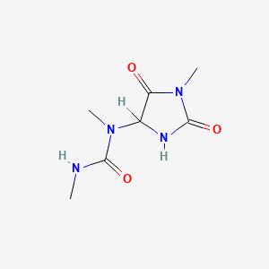 molecular formula C7H12N4O3 B1209285 3,6,8-三甲基尿囊素 CAS No. 42794-72-9