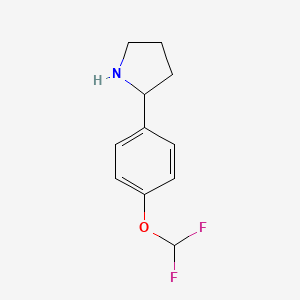 2-[4-(Difluoromethoxy)phenyl]pyrrolidine