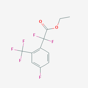 Ethyl 2,2-difluoro-2-(4-fluoro-2-(trifluoromethyl)phenyl)acetate