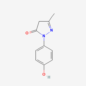 2-(4-Hydroxyphenyl)-5-methyl-2,4-dihydro-3H-pyrazol-3-one