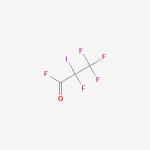 molecular formula C3F5IO B12093235 Propanoyl fluoride, 2,3,3,3-tetrafluoro-2-iodo- CAS No. 83078-26-6