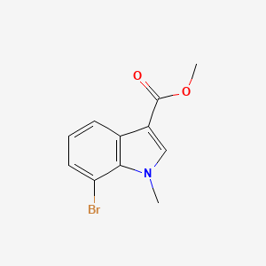 molecular formula C11H10BrNO2 B12093273 Methyl 7-bromo-1-methyl-1H-indole-3-carboxylate CAS No. 276688-76-7