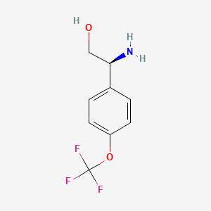 molecular formula C9H10F3NO2 B12093306 (S)-2-Amino-2-(4-(trifluoromethoxy)phenyl)ethanol 