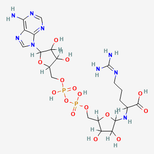 molecular formula C21H35N9O15P2 B1209340 Arginine(ADP-ribose) CAS No. 71388-78-8