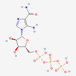 B1209346 5-Aminoimidazole-4-carboxamide-1-ribofuranosyl triphosphate CAS No. 82989-82-0