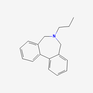 B1209396 6,7-Dihydro-6-propyl-5H-dibenz(c,e)azepine CAS No. 58335-95-8