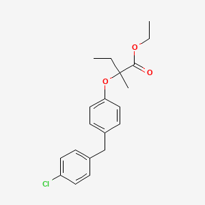 molecular formula C20H23ClO3 B1209416 Beclobrate CAS No. 55937-99-0