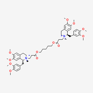 molecular formula C53H72N2O12+2 B1209417 顺苯溴铵 CAS No. 96946-41-7