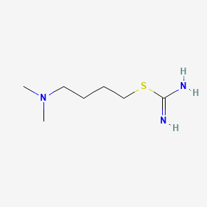molecular formula C7H17N3S B1209431 4-(Dimethylamino)butyl carbamimidothioate CAS No. 68643-23-2