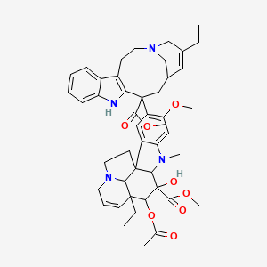 molecular formula C46H56N4O8 B1209445 Anhydro Vinblastine Disulfate Salt 