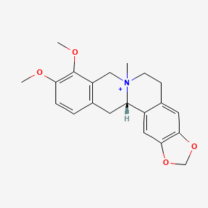 molecular formula C21H24NO4+ B1209448 (S)-N-Methylcanadine 