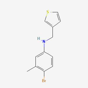 molecular formula C12H12BrNS B12094604 4-bromo-3-methyl-N-(thiophen-3-ylmethyl)aniline 