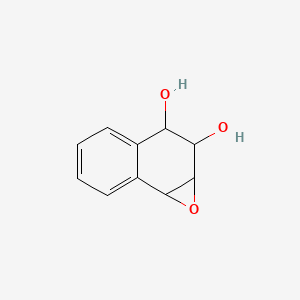 molecular formula C10H10O3 B1209478 1,2-Dihydroxy-3,4-epoxy-1,2,3,4-tetrahydronaphthalene CAS No. 75947-54-5