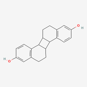 molecular formula C20H20O2 B1209481 3,9-Dihydroxyoctahydrodibenzo(a,g)biphenylene CAS No. 75456-21-2