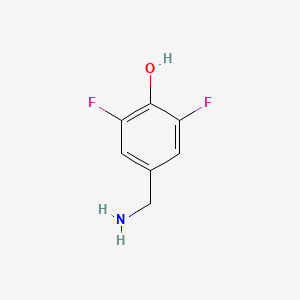 molecular formula C7H7F2NO B12094816 4-(Aminomethyl)-2,6-difluorophenol 