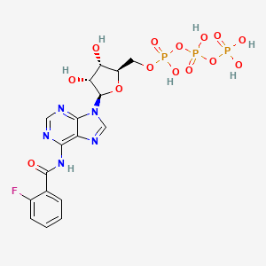 molecular formula C17H19FN5O14P3 B1209486 2-Fluorobenzoyladenosine 5'-triphosphate CAS No. 58084-02-9
