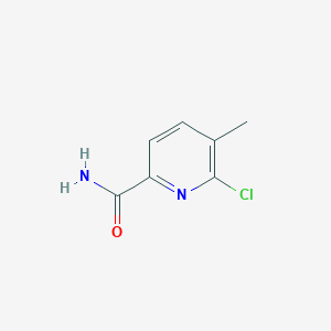 molecular formula C7H7ClN2O B12094893 6-Chloro-5-methylpyridine-2-carboxamide 