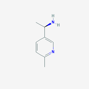 molecular formula C8H12N2 B12094897 (1R)-1-(6-Methyl(3-pyridyl))ethylamine 