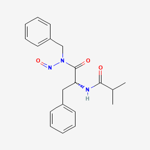 molecular formula C20H23N3O3 B1209491 N'-Isobutyryl-N-benzyl-N-nitrosophenylalaninamide CAS No. 62886-02-6