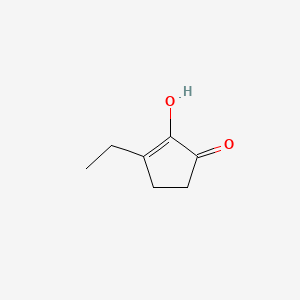 molecular formula C7H10O2 B1209497 Ethylcyclopentenolon CAS No. 21835-01-8