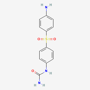 molecular formula C13H13N3O3S B1209500 Amidapsone CAS No. 3569-77-5