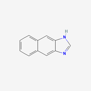 molecular formula C11H8N2 B1209511 1h-萘[2,3-d]咪唑 CAS No. 269-07-8