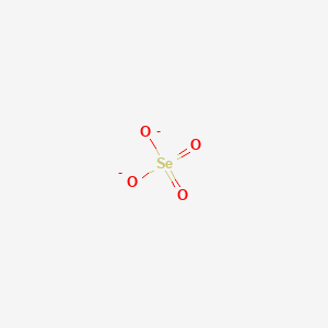 molecular formula SeO4(2−)<br>O4Se-2 B1209512 硒酸盐 CAS No. 14124-68-6