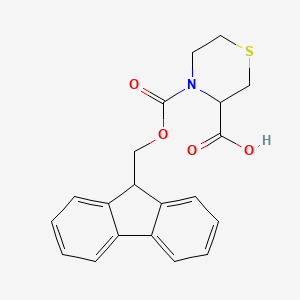 4-[(9H-fluoren-9-ylmethoxy)carbonyl]thiomorpholine-3-carboxylic acid