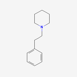 molecular formula C13H19N B1209527 1-苯乙基哌啶 CAS No. 332-14-9
