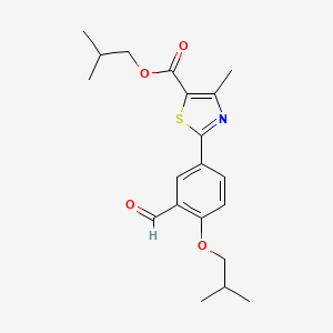 molecular formula C20H25NO4S B12095282 Isobutyl 2-(3-formyl-4-isobutoxyphenyl)-4-methylthiazole-5-carboxylate 