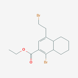 Ethyl 1-bromo-4-(2-bromoethyl)-4a,5,6,7,8,8a-hexahydronaphthalene-2-carboxylate