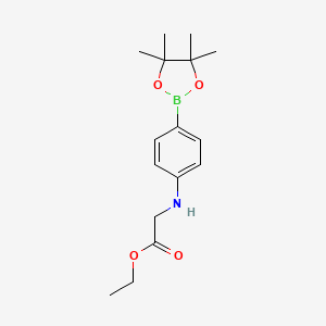 Ethyl 2-(4-(4,4,5,5-tetramethyl-1,3,2-dioxaborolan-2-yl)phenylamino)acetate