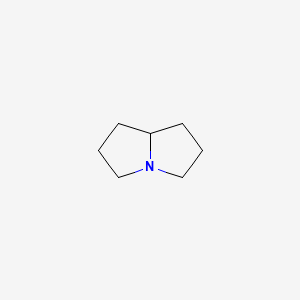 molecular formula C7H13N B1209537 Pyrrolizidine CAS No. 643-20-9